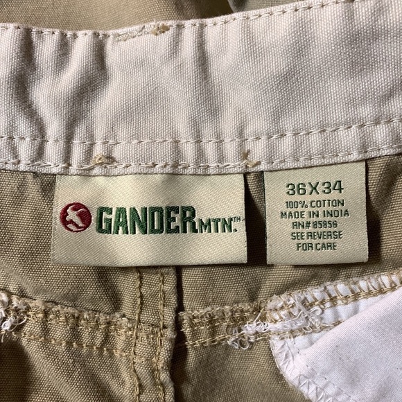 Gander Mountain Khaki slacks with removable lower legs Size 36 X34 great pockets - Picture 6 of 10
